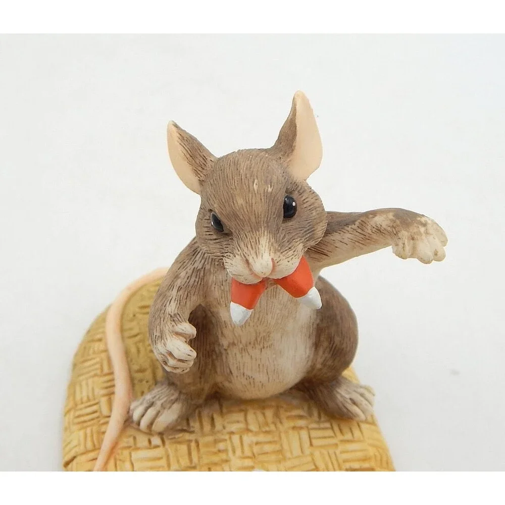 Charming Tails Candy Corn Vampire Figurine Mouse 85-607 Silvestri Vtg